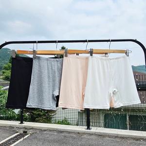 2매세트 L~4XL 빅사이즈 비스코스 스판 3부속바지 말림방지 여성 사각팬티