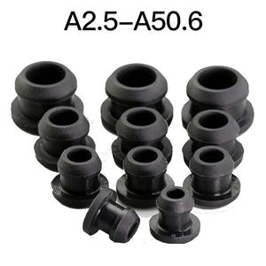 고무부싱 실리콘 고무 T형 플매트 카펫 러그 블랭킹 엔드 캡 튜브 인서트 마개 방지 고온 블랙 원추형 스냅