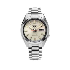 세이코 5 샴페인 오토매틱 베이지 실버 메탈시계 남성시계 SRPK91K1