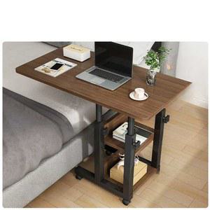 1인용 이동식 컴퓨터 책상 조립식 서재 다이 바퀴 철제 회의실 기숙사 70cm