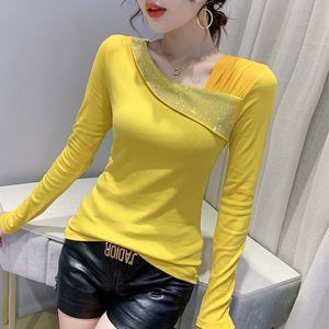 라인댄스복 긴팔 상의 댄스복 검정색 라틴댄스복 공연복 반짝이 밸리 M