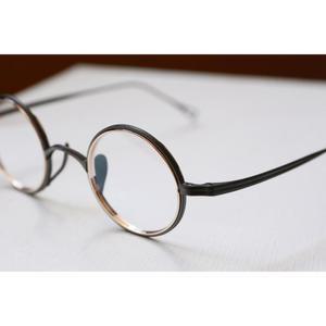 가메만넨 일본안경테 초경량 검정 원형안경테 KMN-123 col.MGR/GD