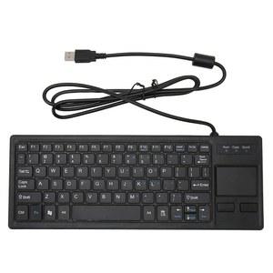 유선 USB 키보드와 터치패드, HUB 기능을 갖춘 컴팩트 산업용 키보드 트랙패드 콤보 인체공학적 키보드, 마린용