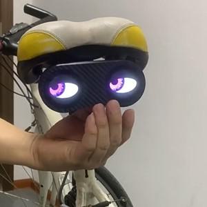 스마트 자전거 후미등 데빌 아이즈 방수 오토바이 액세서리 LED 야간 라이딩용 C타입 충전식