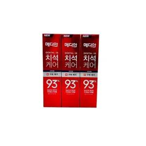 메디안 치석케어 구취제거 치약 120g 3개 메디안치약 치석방지 치석예장 치석치약 입냄새방지