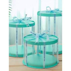 케이크 쉬폰케익 원형 상자 작음 크리스마스 높은 보관용기 박스 꽃선물 케익 낮은형 사각