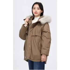 [케네스레이디](하남점)KENNETH LADY 후드 퍼 카라 야상 다운 (EGDJOK9800 )