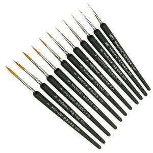 세필붓 11종 페이스페인팅붓 캘리그라피붓 미술붓 서예붓 한글붓