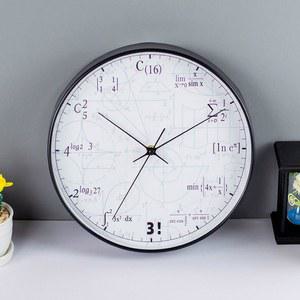 공식의숲 아크릴 수학 공식 벽시계 무소음 인테리어 수험생 사무실 거실용 디자인시계