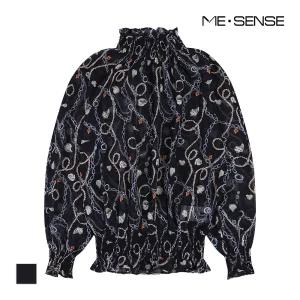 [미센스] 체인프린트 블라우스_MB48BLMD01Z