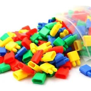 대용량 총알블록 입체 색연필블록 장난감 조립 교육 창의력