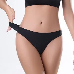 [ETN]LN 슬림핏 심리스 아이스 T팬티 3장 여성 팬티 언더웨어 속옷