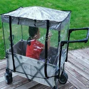 4인용웨건 커버 천장 차양막 방수 방풍 바람막이 레인 캐노피 범용 부속품