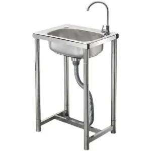 실용적인 스텐 세면대 화장실 개수대 간이 싱크대 탕비실 야외 주방