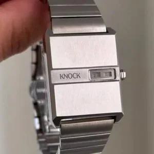 레트로 손목시계 특이한 디자인 메탈 디지털 남성 여성