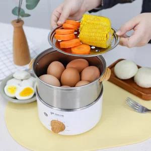 키친아트 올스텐 계란찜기 계란삶는기계 에그쿠커 반숙 멀티쿠커 2단