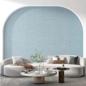 고품질 단열재 셀프 단열 벽지 1mX20m 타탄 오가닉 블루 곰팡이벽지 난방벽지 포인트도배지 (WFJLJD9)