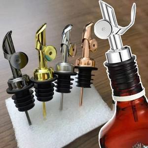 와인 푸어러 자동 플립 양주 병 알코올 304 스테인레스 스틸 주둥이 깍지 칵테일 올리브 오일 식초용