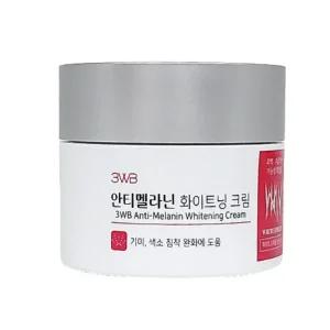 3WB 웰빙 안티멜라닌 화이트닝 크림 50ML 미백크림 기미 색소침착개선도움 화이트 스피큘