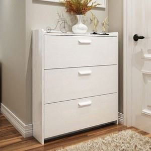 현관 인테리어 얇은 서랍장 틈새 캐비닛 현관장 신발장 초박형 도어 신발 붙박이 화이트