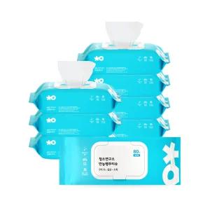 [청소연구소] 국내생산 살균소독 만능 행주티슈 (80매x8팩)
