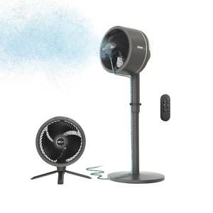 샤크 플렉스브리즈 팬 - 실내 및 실외 진동 팬, 받침대 테이블탑, 유선 무선 휴대용 InstaCool 미스트 부착물 FA222