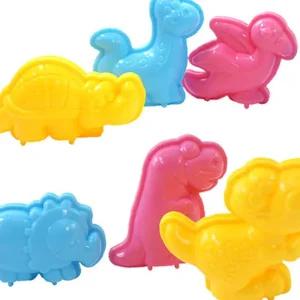 모래놀이도구 글로벌이지 3D 공룡몰드(6종) 클레이/모래 몰드