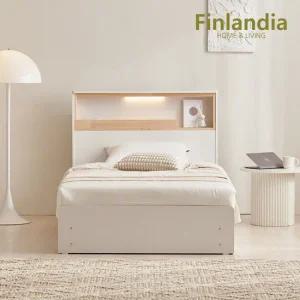 핀란디아 리브 LED 수납 슈퍼싱글침대SS+20T라텍스독립매트