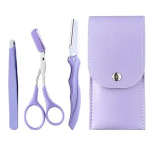 남여 눈썹 정리 도구 3종 숱가위 트위저 눈썹칼 세트 눈썹칼 눈썹정리