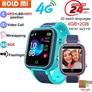 LT21 4G 스마트 워치 키즈 GPS 와이파이 비디오 통화 SOS IP67 방수 Smartwatch 카메라 모니터 트래커 위치