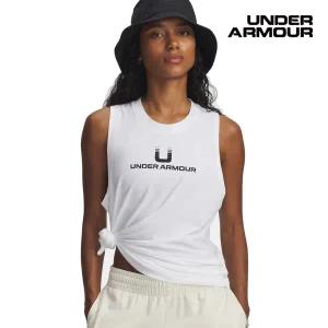 [롯데백화점]언더아머 UA 바시티 U 민소매 탱크 라운드 티셔츠 6006972-100