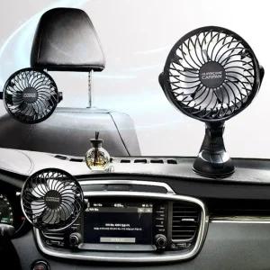 자유로운 각도조절 바람세기조절 차량용 무선선풍기 차량용선풍기 헤드레스트 무선선풍기