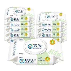 깨끗한나라 클린 손소독티슈 마일드 캡형 60매 10팩