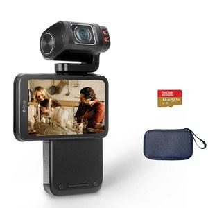 ORDRO 5K 비디오 캠코더, M3 48MP UHD 4K/60fps 휴대용 디지털 카메라, 3.5인치 회전식 IPS 화면 3250mAh 배터리 WiFi IR 카메라, 유튜브 브이로그용 64G 카드