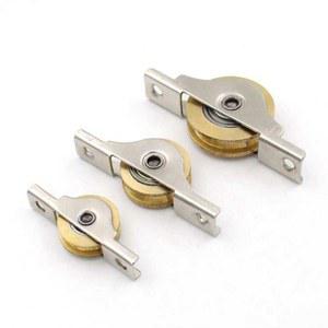 튼튼한 강철 헛간 문 롤러 철 검정 미닫이 문 트랙 바퀴 은색 슬롯형 문 바퀴 작업자