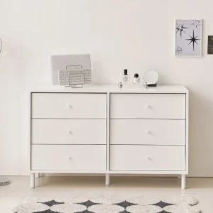 보루네오 마르체 폴라 E0자재 6단 파티션 와이드 서랍장 1200 BOW521C (착불)