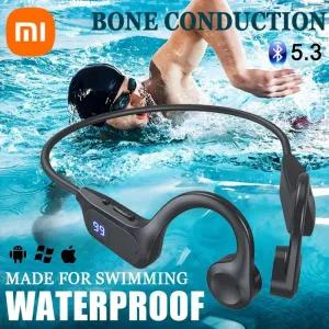 넥밴드이어폰 Xiaomi 무선 이어폰 골전도 스포츠 목 헤드폰 마이크 고출력 사운드 전도 긴 배터리