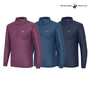 [비버리힐스폴로클럽]자수 클래식 긴팔 카라티셔츠 3종택1 TS336