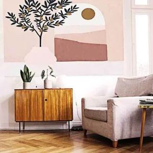 대형 인테리어 석양 액자 패브릭 거실 캔버스 그림 L 거실 캔버스인쇄 일러스트 포스터 림액자