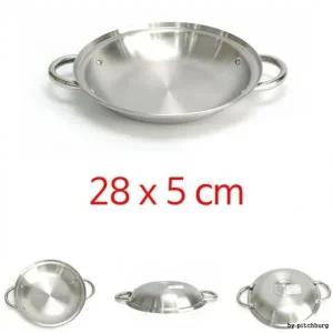 STL 인덕션 사용가능 3중 스텐 전골냄비 28x5cm 1p 뚜껑제외