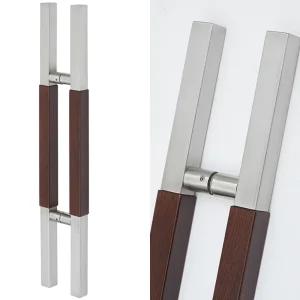 강화도어손잡이 GAW23 월넛 헤드무광 센터340x700mm