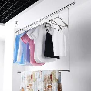 빨래 건조 행거 후크형 의류 건조대 이불 건조랙 길이 조절 가능 (WFK0HAL)