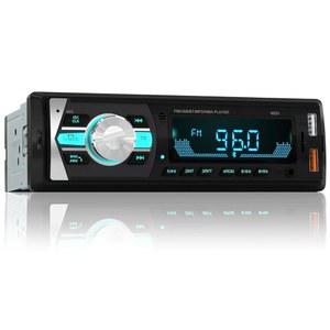 NORHOM 싱글 DIN 블루투스 라디오, 핸즈프리 카 스테레오 리시버 및 오디오 시스템 | 듀얼 USB 포트/FM/AUX/MP3/SD/EQ 자동차 트럭 SUV용 유니버설