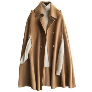 망토코트 겨울 가을 판쵸 소형 케이프코트 코트 모직 오프