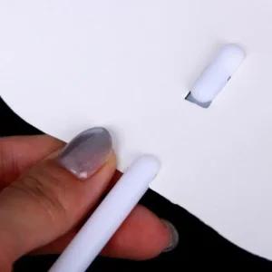 부채만들기 나비 무지 플라스틱 만들기 부채 PP (45xEn)