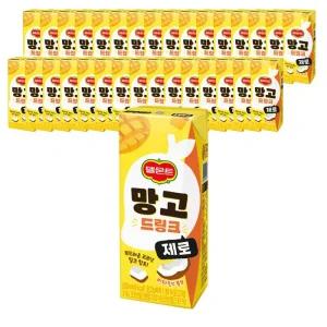 롯데 델몬트 망고 제로 드링크팩 200ml X 32팩 과즙 주스 음료수