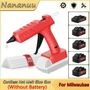 밀워키 18V 배터리용 나나누 무선 글루건 11mm 스틱 30개 30초 고속 예열 공예 용 배터리 미