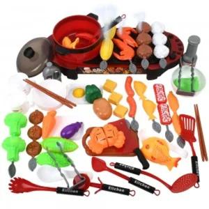 오즈토이 해피쿡 바비큐 파티 소꿉놀이 레드 5721 red 주방 모형 소품 수증기 불빛 효과 키친 역할장난감