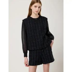 [롯데백화점]씨씨콜렉트 텍스처 블록 트위드 베스C251MSB021