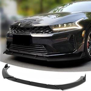 STEV01 전면 범퍼 립 스플리터 스포일러, 기아 K5 EX/LXS/GT 2021-2024 및 기아 K5 GT/GT-Line 2025, 3pcs 에어 댐 친 바디 키트 언더바디 립 액세서리(매트 블랙, 프라이머)와 호환됩니다